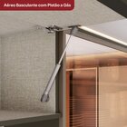 Armário Aéreo 1 Porta Basculante Vidro 120cm 100% Mdf Aurora
