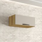 Armário Aéreo 1 Porta Bella Sallêto Móveis Carvalho/off White