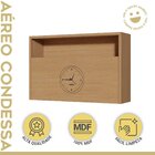 Armário Aéreo 1 Porta Com Relógio Condessa 100% Mdf 120cm Car