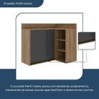 Armário Aéreo 1 Porta Confort   Cinamomo/grafite