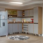 Armário Aéreo 1 Porta Confort Batrol Móveis Cinamomo/fumê