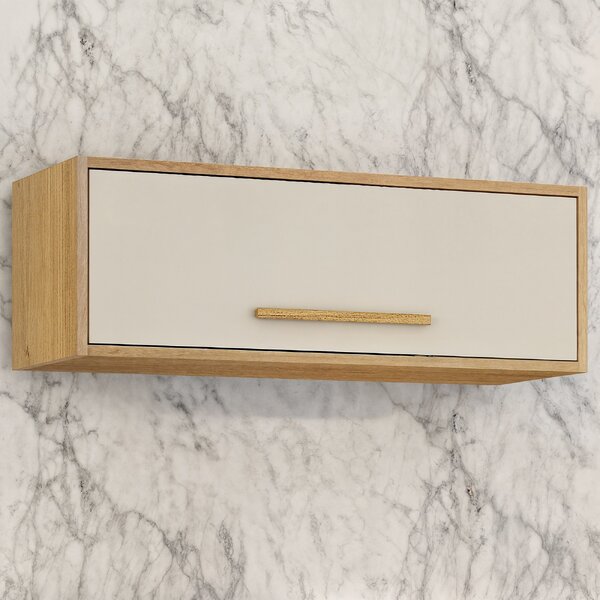 Armário Aéreo 1 Porta Geladeira Salvador Cinamomo/off White