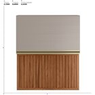 Armário Aéreo 1 Porta Mdf 1 Porta Ripada Basculante 60cm Proe