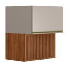 Armário Aéreo 1 Porta Mdf 1 Porta Ripada Basculante 60cm Proe
