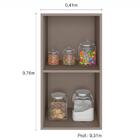 Armário Aéreo 1 Porta Sara Fumê - Fdecor