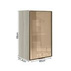 Armario Aereo 1 Porta Vidro Mdf 40 Cm Kali 1220261 Nicioli