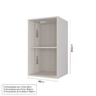 Armário Aéreo 1 Portas 40cm Com Porta De Vidro Arizona Cabeca