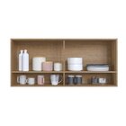 Armário Aéreo 2 Porta 2 Nichos 120cm Vidro Reflecta Veneza Mo