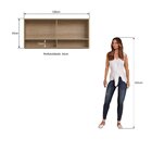 Armário Aéreo 2 Porta 2 Nichos 120cm Vidro Reflecta Veneza Mo