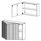 Armário Aéreo 2 Porta Articulada 120cm Art Kits Parana