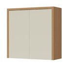 Armário Aéreo 2 Porta Condessa 100% Mdf 80cm Carvalho/greige