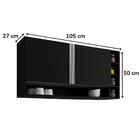 Armario Aereo 2 Portas 105 Cm Vanessa Reajl Moveis