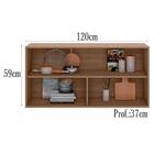 Armario Aereo 2 Portas 120cm 12544 Pln