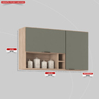 Armário Aéreo 2 Portas 120cm Firenze Demobile