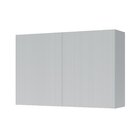 Armário Aéreo 2 Portas 120cm Ripado  100% Mdf Rainha Branco