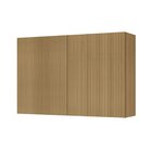 Armário Aéreo 2 Portas 120cm Ripado  100% Mdf Rainha Nature