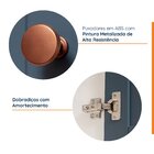 Armário Aéreo 2 Portas 135cm Com Porta De Vidro Arizona Cabec