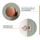 Armário Aéreo 2 Portas 135cm Com Porta De Vidro Arizona Cabec