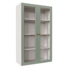 Armário Aéreo 2 Portas 135cm Com Porta De Vidro Arizona Cabec