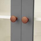 Armário Aéreo 2 Portas 135cm Com Porta De Vidro Arizona Cabec