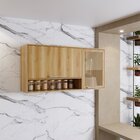 Armário Aéreo 2 Portas 1 Nicho Reflecta Viena Sallêto Móveis