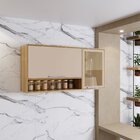 Armário Aéreo 2 Portas 1 Nicho Reflecta Viena Sallêto Móveis