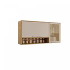 Armário Aéreo 2 Portas 1 Nicho Reflecta Viena Sallêto Móveis