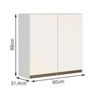 Armario Aereo 2 Portas 60cm Em Mdf Kali Premium 12205x6 Nicio