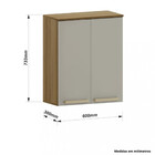 Armário Aéreo 2 Portas 60cm Isis Luciane