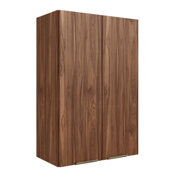 Armário Aéreo 2 Portas 60cm Montenegro  Wengue