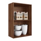 Armário Aéreo 2 Portas 60cm Montenegro  Wengue