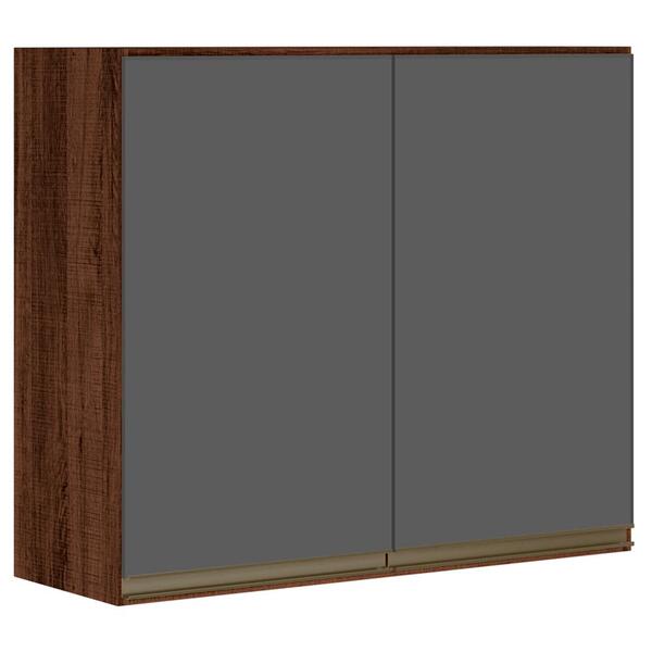Armario Aereo 2 Portas 70cm Em Mdf Kali Premium 12208x6 Nicio