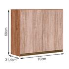 Armario Aereo 2 Portas 70cm Em Mdf Kali Premium 12208x6 Nicio