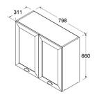 Armario Aereo 2 Portas 80 Cm Cd681 Dtall