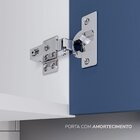 Armário Aéreo 2 Portas 80 Cm Pérola Yescasa Branco/azul
