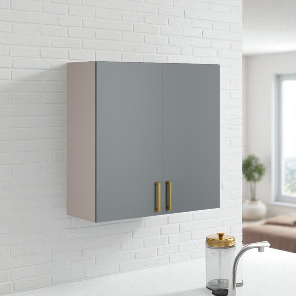 Armário Aéreo 2 Portas 80cm 100% Mdf Dobradiças Slow Motion E