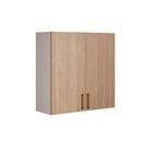 Armário Aéreo 2 Portas 80cm 100% Mdf Dobradiças Slow Motion E