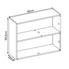 Armario Aereo 2 Portas 80cm 3003x1 Nicioli