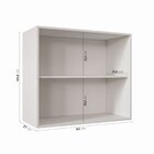 Armário Aéreo 2 Portas 80cm Arizona Cabecasa Madeiraoriginals