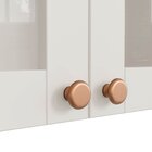 Armário Aéreo 2 Portas 80cm Com Porta De Vidro Arizona Cabeca