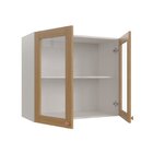 Armário Aéreo 2 Portas 80cm Com Porta De Vidro Arizona Cabeca