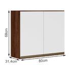 Armario Aereo 2 Portas 80cm Em Mdf Kali Premium 12211x6 Nicio