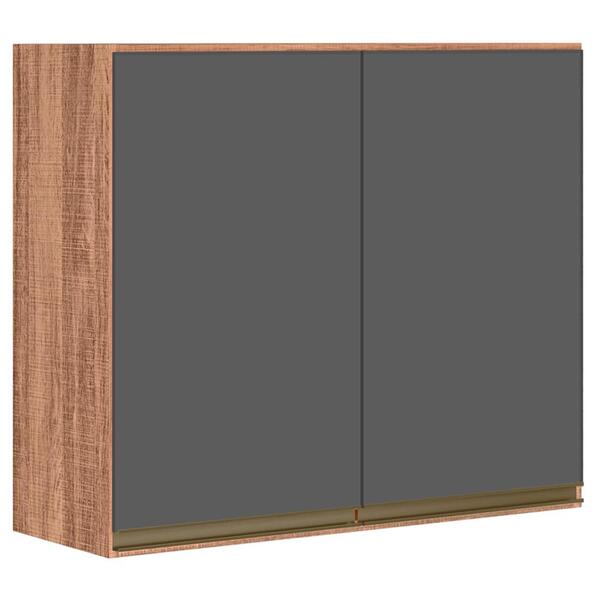 Armario Aereo 2 Portas 80cm Em Mdf Kali Premium 12211x6 Nicio