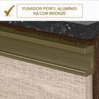 Armario Aereo 2 Portas 80cm Em Mdf Vidro Reflecta Kali Premiu