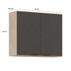 Armário Aéreo 2 Portas 80cm Firenze Demobile