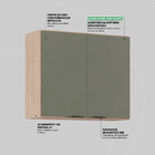 Armário Aéreo 2 Portas 80cm Firenze Demobile