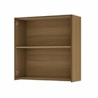 Armário Aéreo 2 Portas 80cm Ripado  100% Mdf Rainha Nature