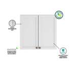 Armário Aéreo 2 Portas 80cm Unna Poliman