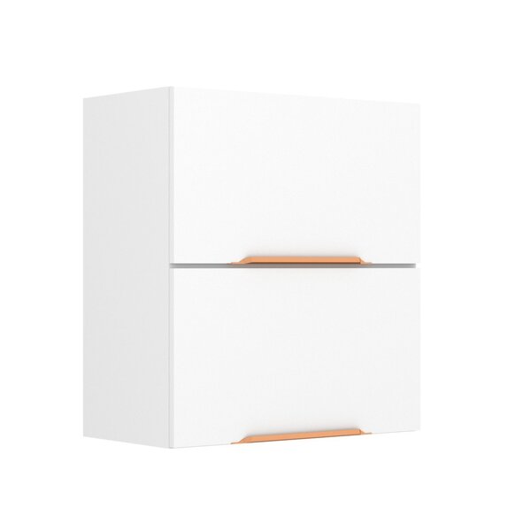 Armário Aéreo 2 Portas Basculantes 60cm Bolonha Branco