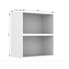 Armário Aéreo 2 Portas Basculantes 60cm Bolonha Branco